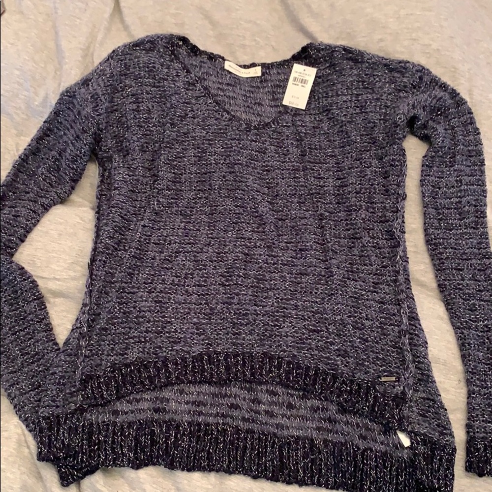 Abercrombie & Fitch Blue/Gray Sweater size s